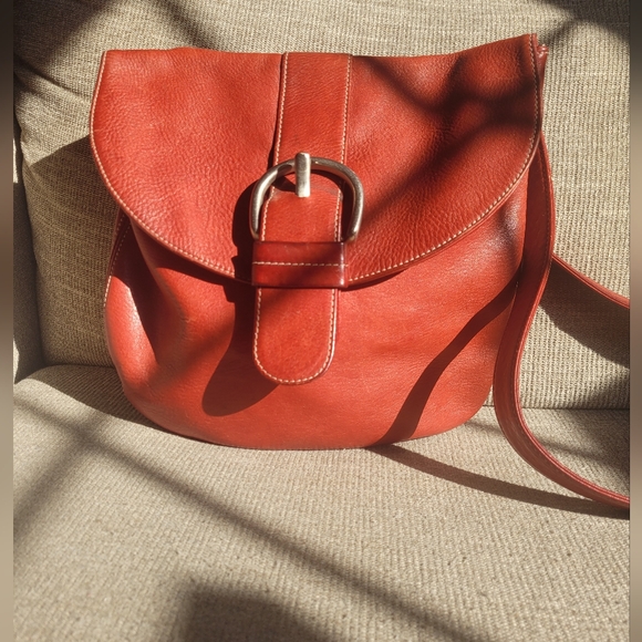 Christopher Kon Handbags - Christopher Kon Red Leather Shoulder Crossbody Bag